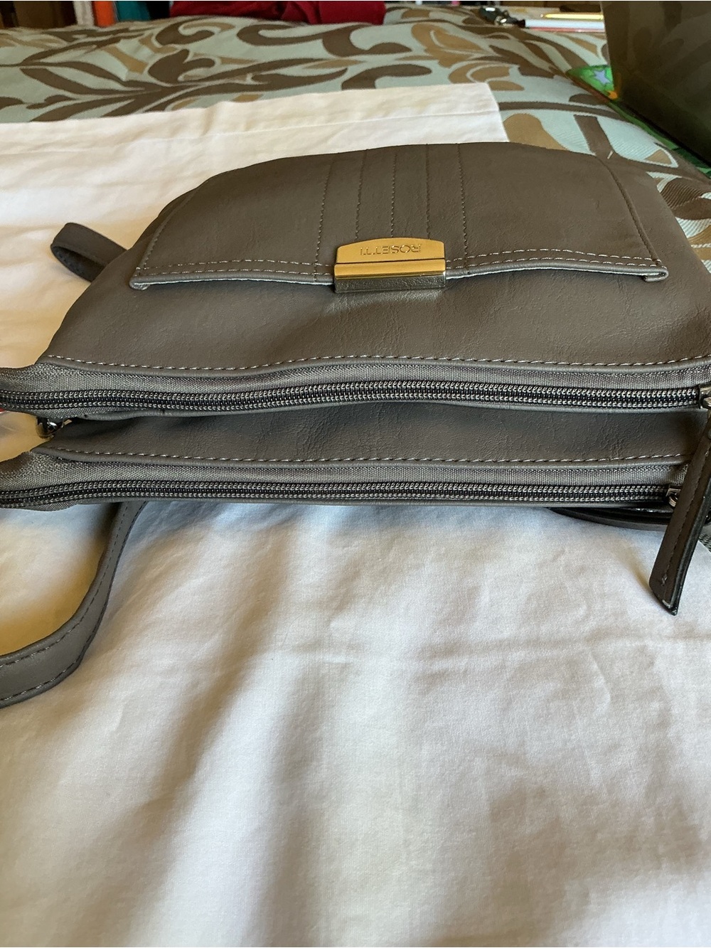 Rosetti Gray Crossbody with Silver Hardware - Picture 4 of 11